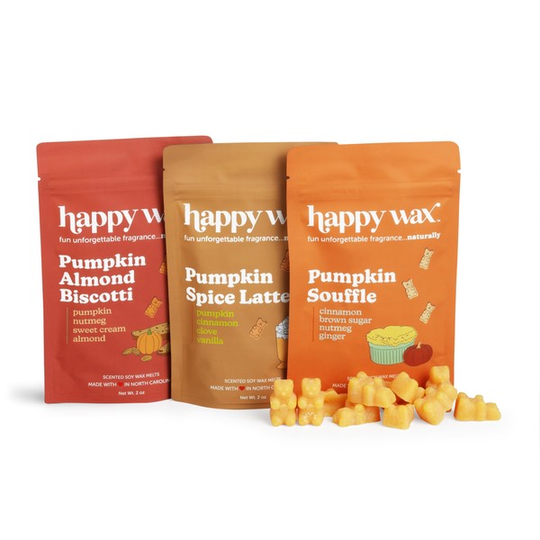 Happy Wax Classic Pumpkin Collection Scented Natural Soy Wax Melts