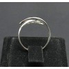 Stylish sterling silver ring solid 925 size H - V