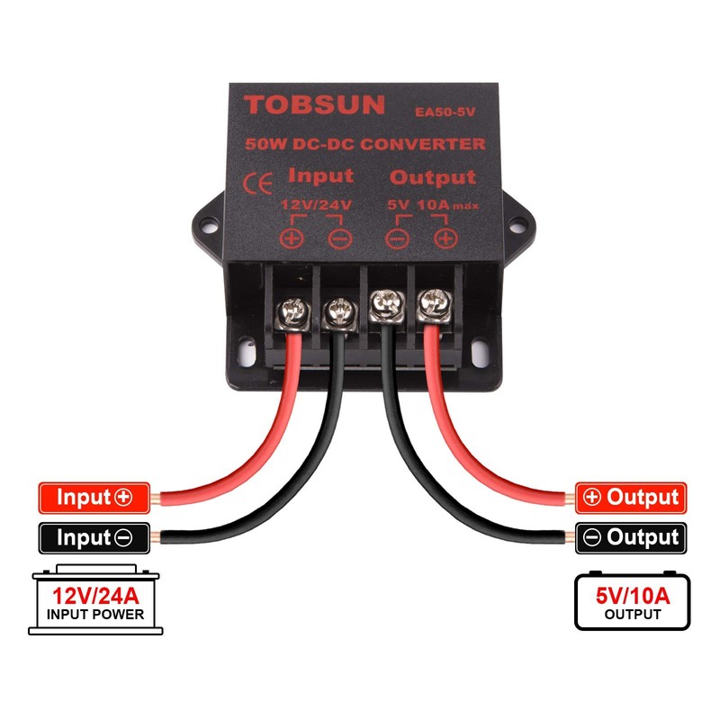 12v to 5v Converter - iGreely DC 12V 24V to