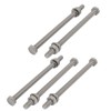 Sourcingmap 5 Set M6x100mm 316 Stainless Steel Hex Bolts w