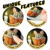 3D Mouse Reading Book in Mouse Hole, Decal Sticker, Removable