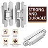 6 inch Hidden Door Hinges Invisible Hinges, 2 Pack Heavy