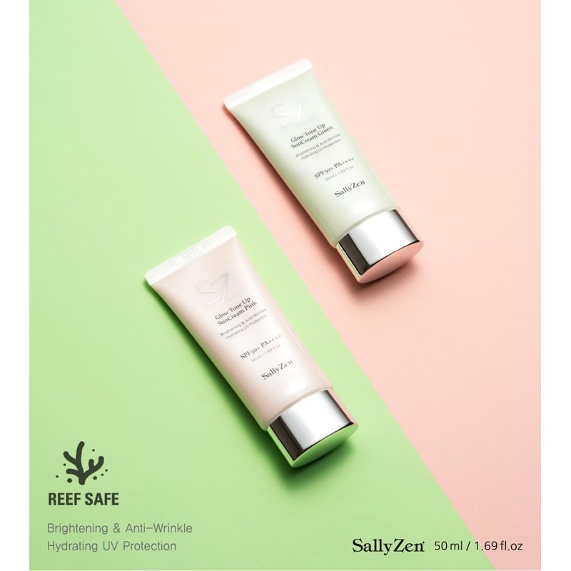 SallyZen Glow Tone Up Sun Cream - SPF50+ PA++++ Highly