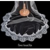 Merroyal Girls Tulle Lace Edge Mantilla First Communion Veil for