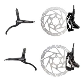 Clarks React 4 Hydraulic Disc Brake Kit Pair Post/is Mount 180/160mm Mineral Oil