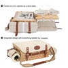 Multifunctional Wicker Picnic Basket Set for 4 with Blanket and