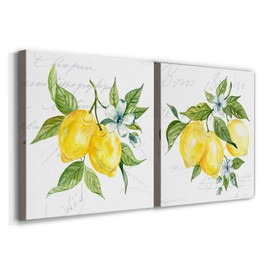 Renditions Gallery Lemon Squeeze Wall Art, Premium Gallery Wrapped Canvas Decor, Ready to Hang, 10 in H x 10 in W, Made in America Print