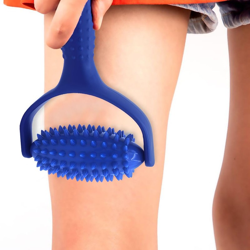 Massage Roller with Handles, Massager Fascia Ball with Nubs, Multifunctional