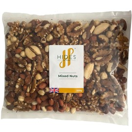 Hides Fine Foods - Mixed Nuts 500g - GMO Free - Suitable for Vegetarians - Great for Baking - Flapjacks, - Breakfast - Granola - Trail Mix - Cooking - Snacking