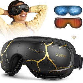 RENPHO Eye Massager with Heat and Cooling, Birthday Valentines Day Gifts for Women Men Her Him Mom Dad, Eyeris Kintsugi Voice Control Eye Sleep Mask for Migraines, Eye Care Device for Relaxation