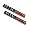 2 Pack 5.0L Coyote Emblems Decal 3D Badge V8 Engine