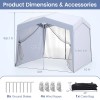Pop up Canopy Tent with 4 Wheeled Bag and Mesh