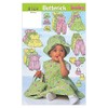 Butterick Patterns B5624 Size NB0 NB-Small-M Infants Dress Jumper Romper