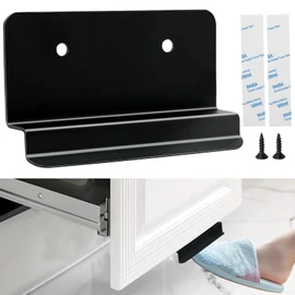 PUNCHMAN Trash Cabinet Foot Pull - 1Pack Cabinet Foot Pull Opener for Kitchen Trash, Touchless Hidden Cabinet Pulls, Cabinet Pulls with Adhesive Backing and Screws, No Drill Pull Out Drawers