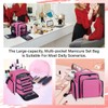 UOZL Nail Polish Organizer Storage Box, Holds 90 Bottles of