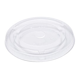 CiboWares Disposable Flat Cup Lids for 9 Ounce Cups, Made from Corn Based Plastic, Case of 1000