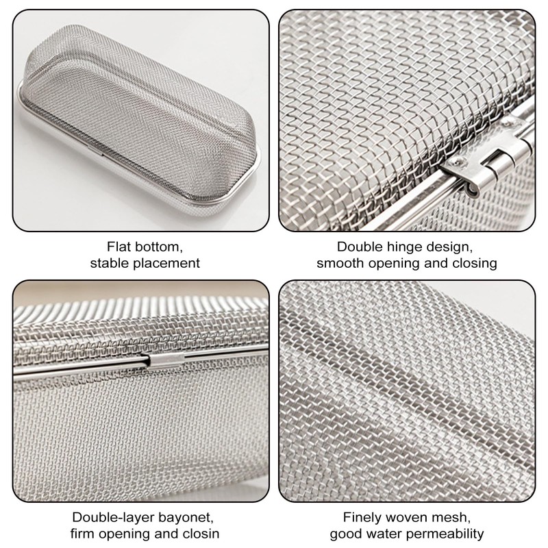 YUNYDSM 10.4×4.5×2.5’‘ Dishwasher Utensil basket, Stainless Steel Dishwasher Silverware Basket,