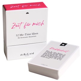 Stella & Soul Time for Me Card Set with 52 Me-Time Ideas for More Self-Love, Mindful Time-Outs, Conscious Moments of Self-Care and Inspirational Solo Dates