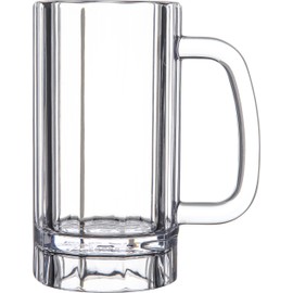 Carlisle 4396507 Lexington Plastic bar Mug, Polycarbonate, Clear, 16 Ounce