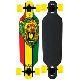 Krown Rasta Freestyle Elite Complete Longboard with Yellow Wheels