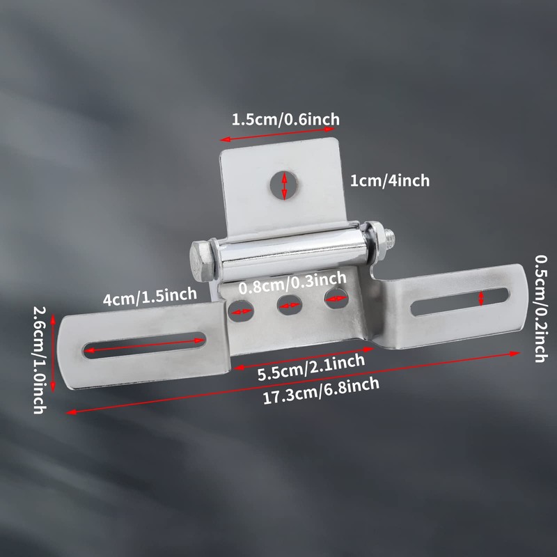 Bike Bracket Stays License Plate Stays Folding Adjustable Angle Motorcycle