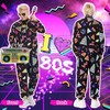 80s Costume Outfits Accessories Set,90s Fancy Dress Costumes with Men