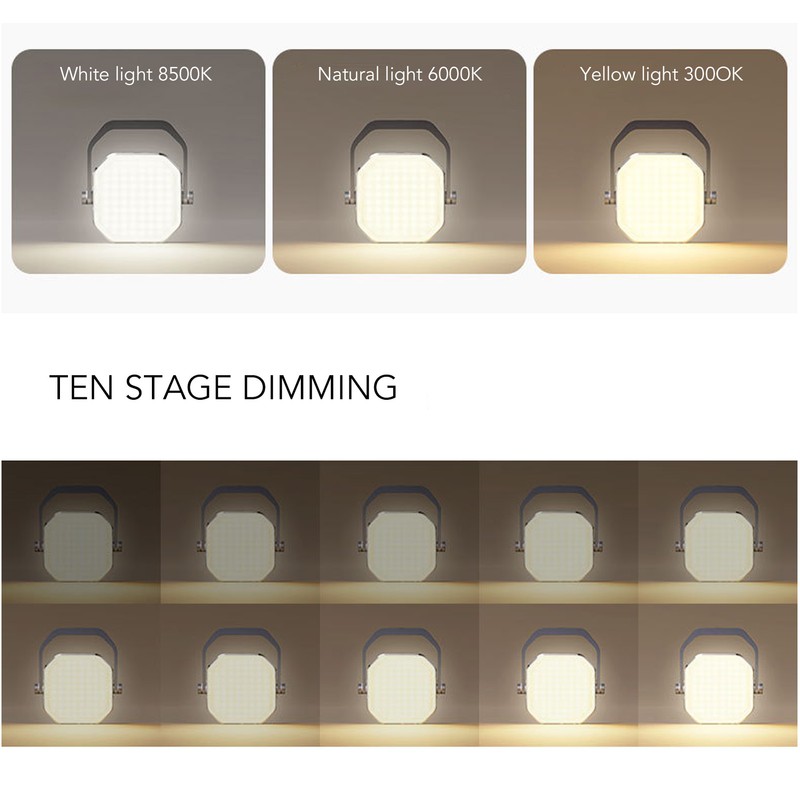 Retro Rechargeable LED Camping Lantern Octagonal Outdoor Camping Lamp Hanging