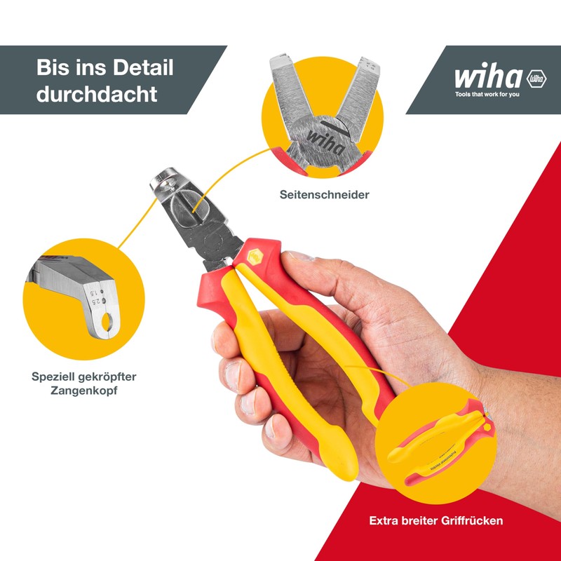 Wiha TriCut Classic Installation Pliers, Z14117006SB