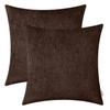 BRAWARM Chenille Throw Pillow Covers 16x16 Inches - Pack of