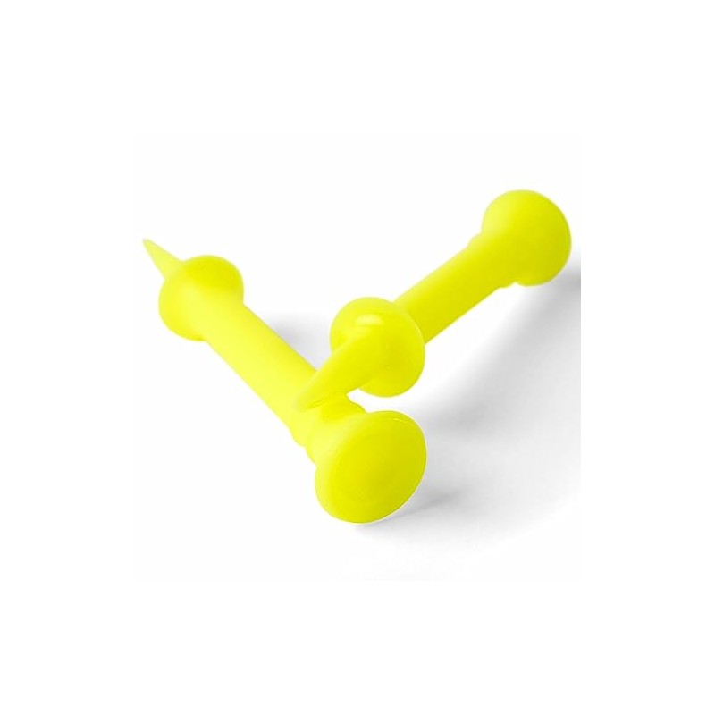 Decathlon 100 Golf Step Tees 46mm 10-Pack Unique Size Fluo