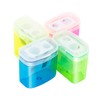 KIDMEN 12 PCS 2 Holes Small Manual Pencil Sharpener with