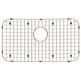 Starstar Sinks Protector Matte Gold 304 Stainless Steel Kitchen Sink Bottom Grid, Rack (26 L x 14 W Hole Top)