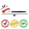 Grillaholics Essentials Nylon Grill Brush - Bristle Free Alternative -