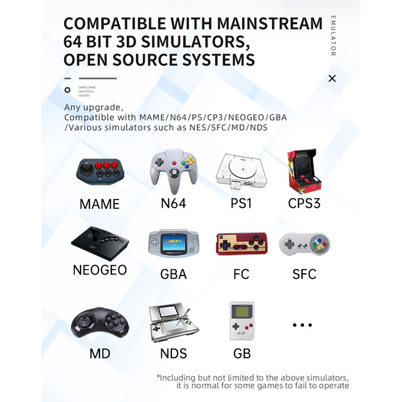 Powkiddy Handheld Game 3.5-inch IPS High-clear Screen Open Source Game