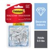 Command Wire Hooks Value Pack, Small, Clear, 9 Hooks 12