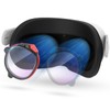 Maecker 度付きレンズ（左側の赤、-6.0）Meta Quest 3S用の度付きレンズ Quest 2/3S に適用するレンズ度付き 軽量磁気ABSフレーム メタクエスト 3S/2用のブルーライトブロッキングレンズ