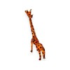 WitnyStore Tiny 3⅜" Brown Giraffe Standing Look Up Figurine -