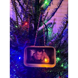 Die Hard Light Up Christmas ornament with hole for light - HUNDREDS SOLD