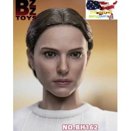 TT TOYS NEW 1/6 Natalie Portman female Head BH162 For 12'' Phicen worldbox Body USA