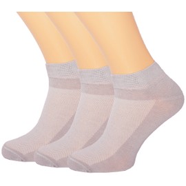 3 Pack Unisex Ultra Thin Breathable Dry Fit Low Cut Running Ankle No Show Liner Socks black white grey color, Light Grey_, One Size