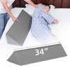 Fanwer Wedge Pillow for Side Sleeping, 34" Back Pillow for