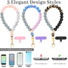 Landical 3 Pack Marble Silicone Beaded Phone Wrist Strap Cellphone