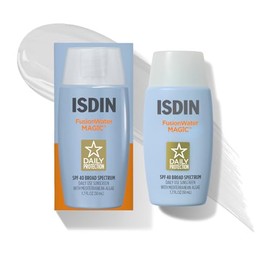 ISDIN Fusion Water MAGIC SPF 40, Lightweight Sunscreen For Face with Hyaluronic Acid and Vitamin E, Ideal for Daily Use, Dermatologist Recommended, Fast Absorbing and Non-Comedogenic