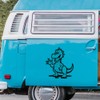 Extra Large 460mm 'Goofy Dinosaur' Transparent/Clear Sticker Decal for Windows/Cars/Walls