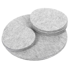 Alvinlite Crockery Divider Pads, Round Felt Pan Protectors, Pack of 24 Pan Protectors, Stacking Protection, Grey Felt Pot Protectors for Dishes, Kitchen, Pans, Pots and Bowls (Three Sizes) (Grey2)
