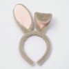 Olivemont Easter bunny ears headband for rabbit pretend play (grey)