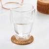 Posavasos de bebida de ratán redondos, 6 piezas de bebidas