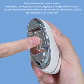 Elektrischer Automatischer Nagelknipser mit Licht und 2 Geschwindigkeiten, Nagelreste Aufbewahrung, Wiederaufladbarer Trimmer für Baby, Senioren