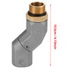 ViaGasaFamido Fuel Hose Joint 3/4 BSPP Aluminum Fuel Hose Fitting