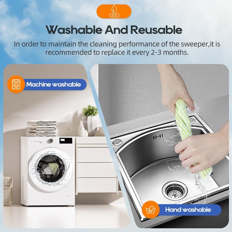 lvtengai 6 Mop Pads Replacement Parts for Shark RV2610WA RV2620WA